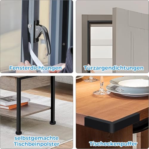 Detalle 2 de Storystore Dichtungsband Selbstklebend – Moosgummi 25 mm x 20 mm, 5 m / 2 Stück