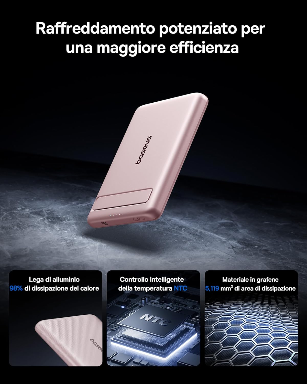 Thumbnail 4 de Baseus MagSafe Power Bank 5000 mAh