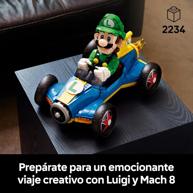 Thumbnail 1 de LEGO Super Mario Luigi y Mach 8 (72050) – 2234 piezas para coleccionistas y amantes de Mario Kart