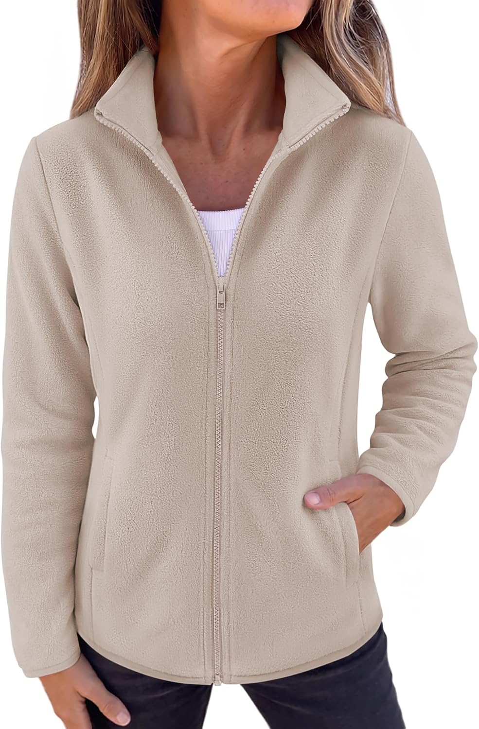 Detalle de Zeagoo Women's Fleece Jacket in Polyester