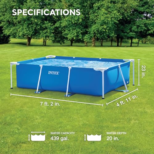 Detalle de Intex 28270NP Small Frame: Piscina Desmontable Rectangular de 220 x 150 x 60 cm