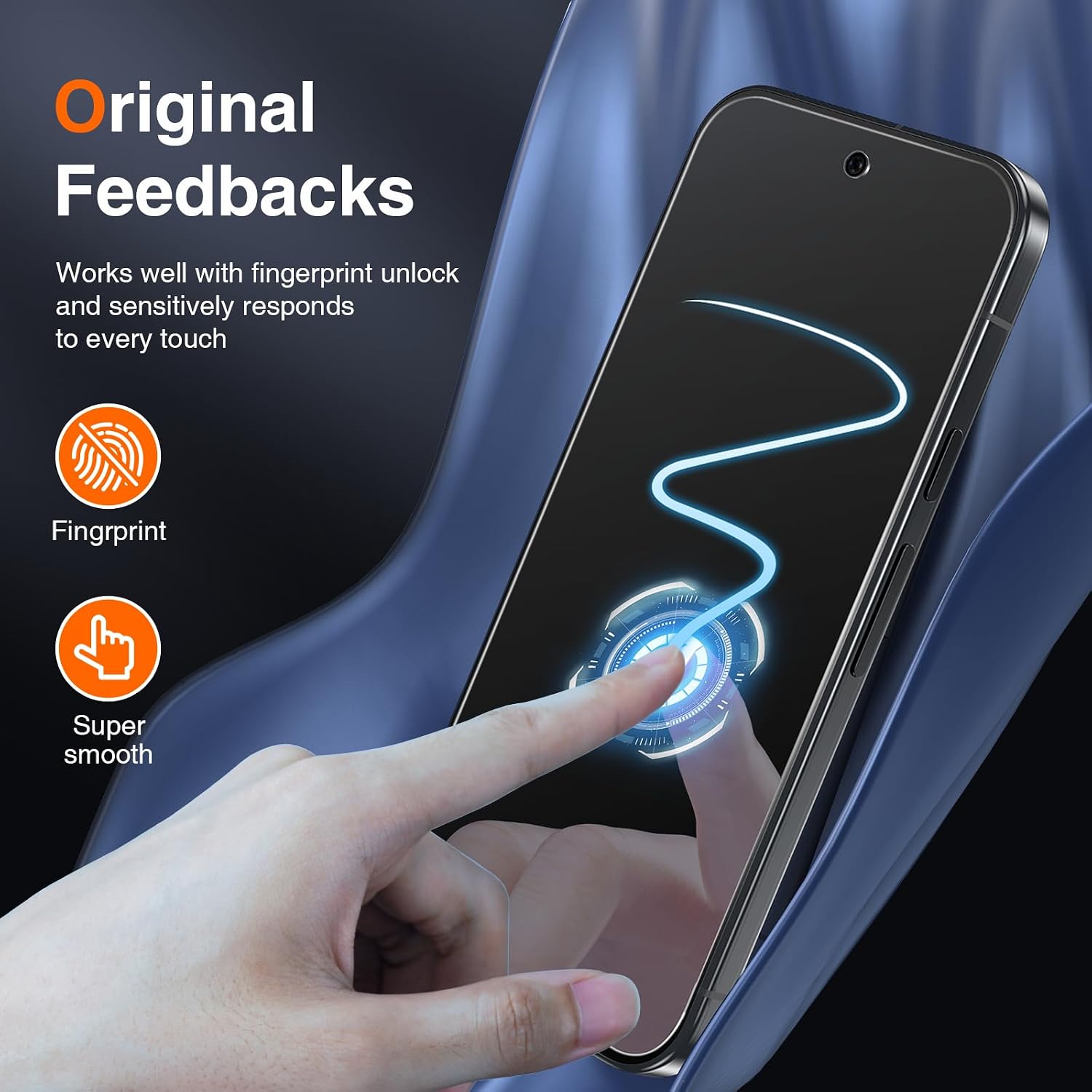 Detalle de LK 2+2 Pack Screen Protector for Google Pixel 10 Pro XL (2 Tempered Glass + Camera Lens Protectors) with Fingerprint Unlock Support
