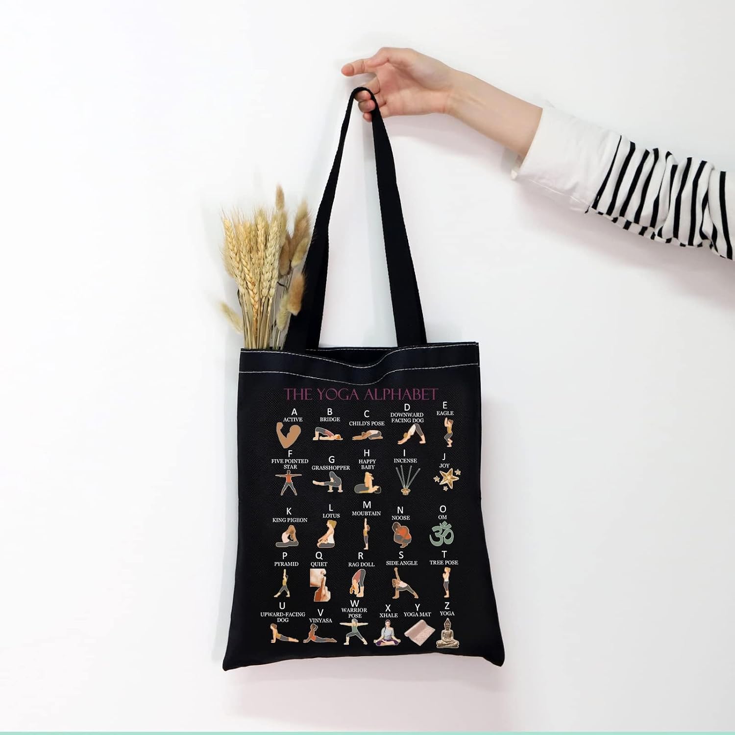 Detalle de Generic Yoga Tote Bag - Medium, Colorful Design