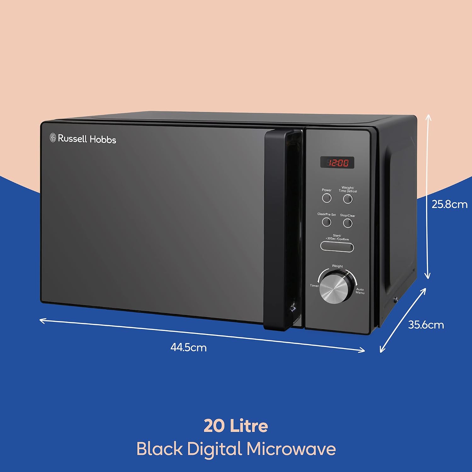Thumbnail 1 de Russell Hobbs RHM2076B 20 Litre Microwave