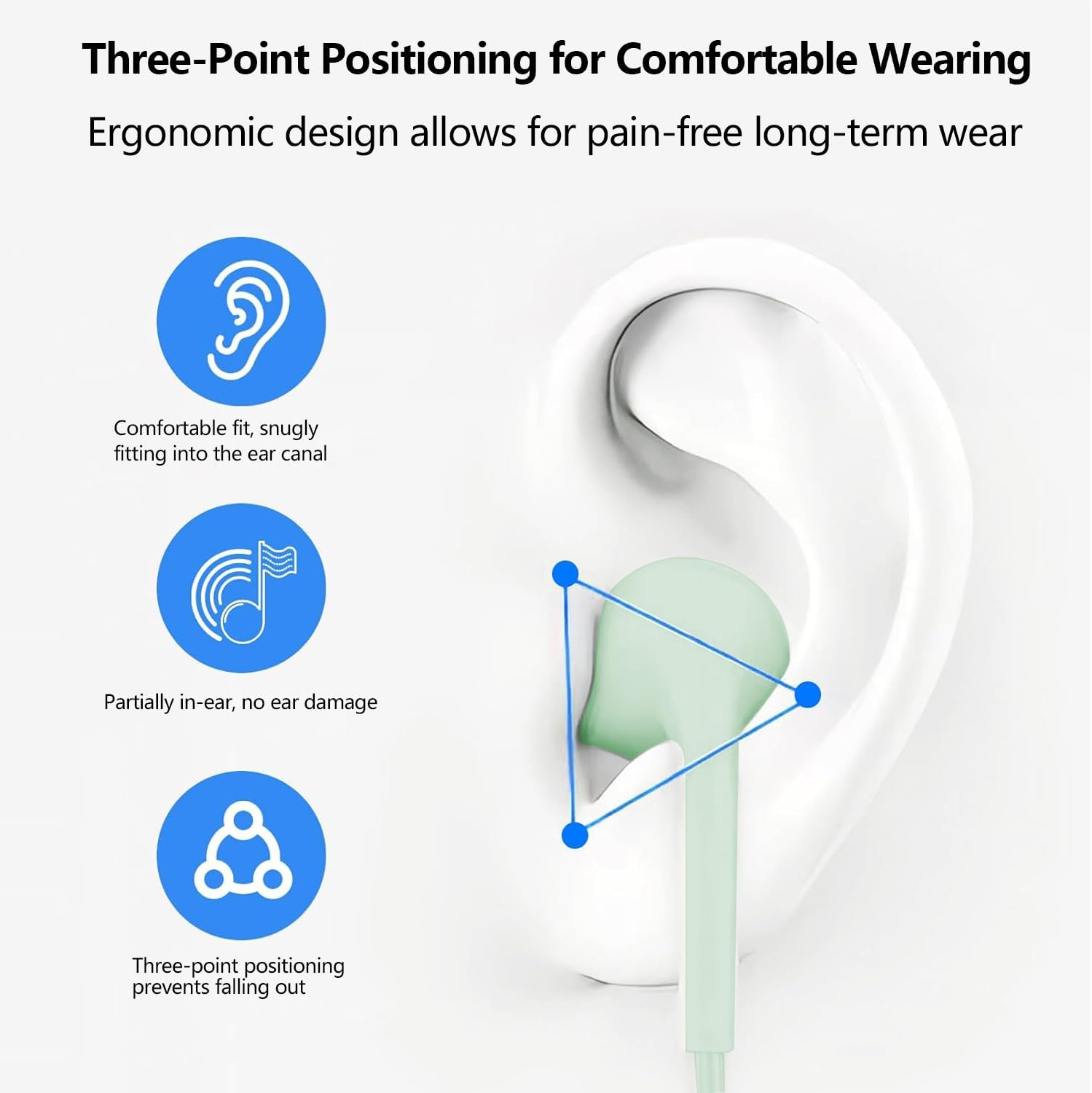 Thumbnail 5 de 2-Pack USB-C Headphones for USB-C devices with Built-in Mic and Volume Control (Sage)