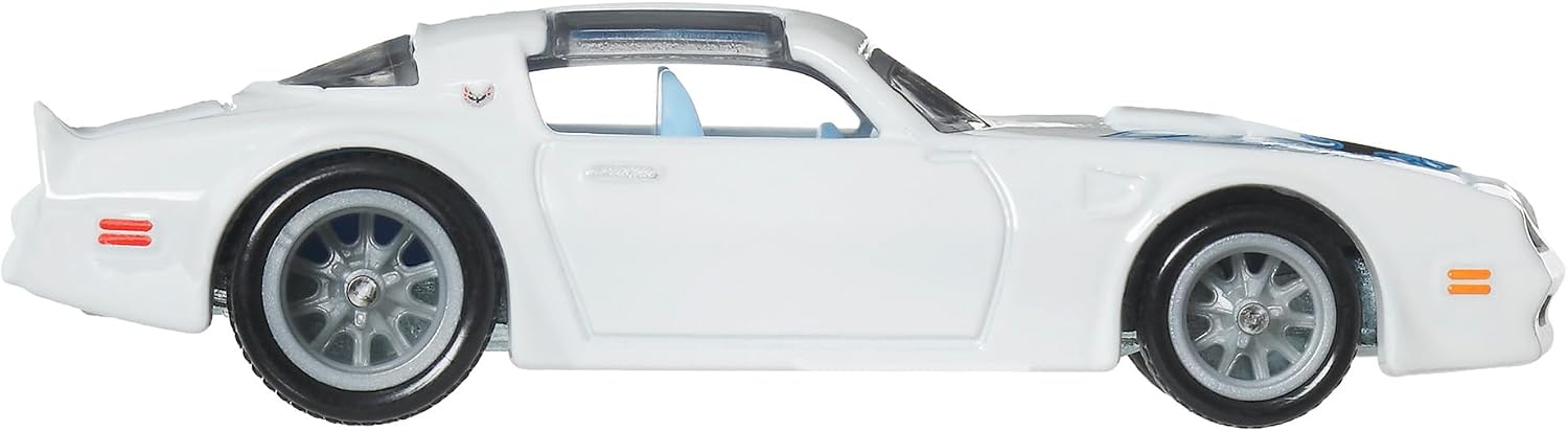 Detalle de ホットウィール ブールバード '77 ポンティアック・ファイヤーバード TA ミニカー、白ボディ・青系グラフィックス JBL28