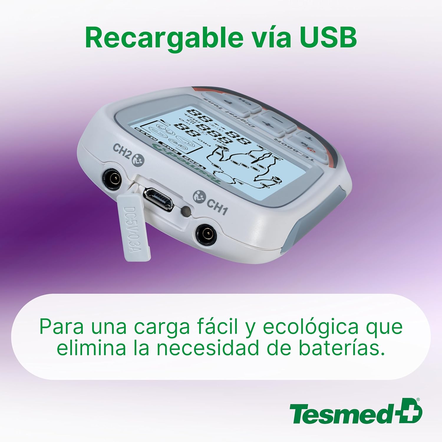 Thumbnail 4 de TESMED TE-880R Plus electroestimulador 73 programas