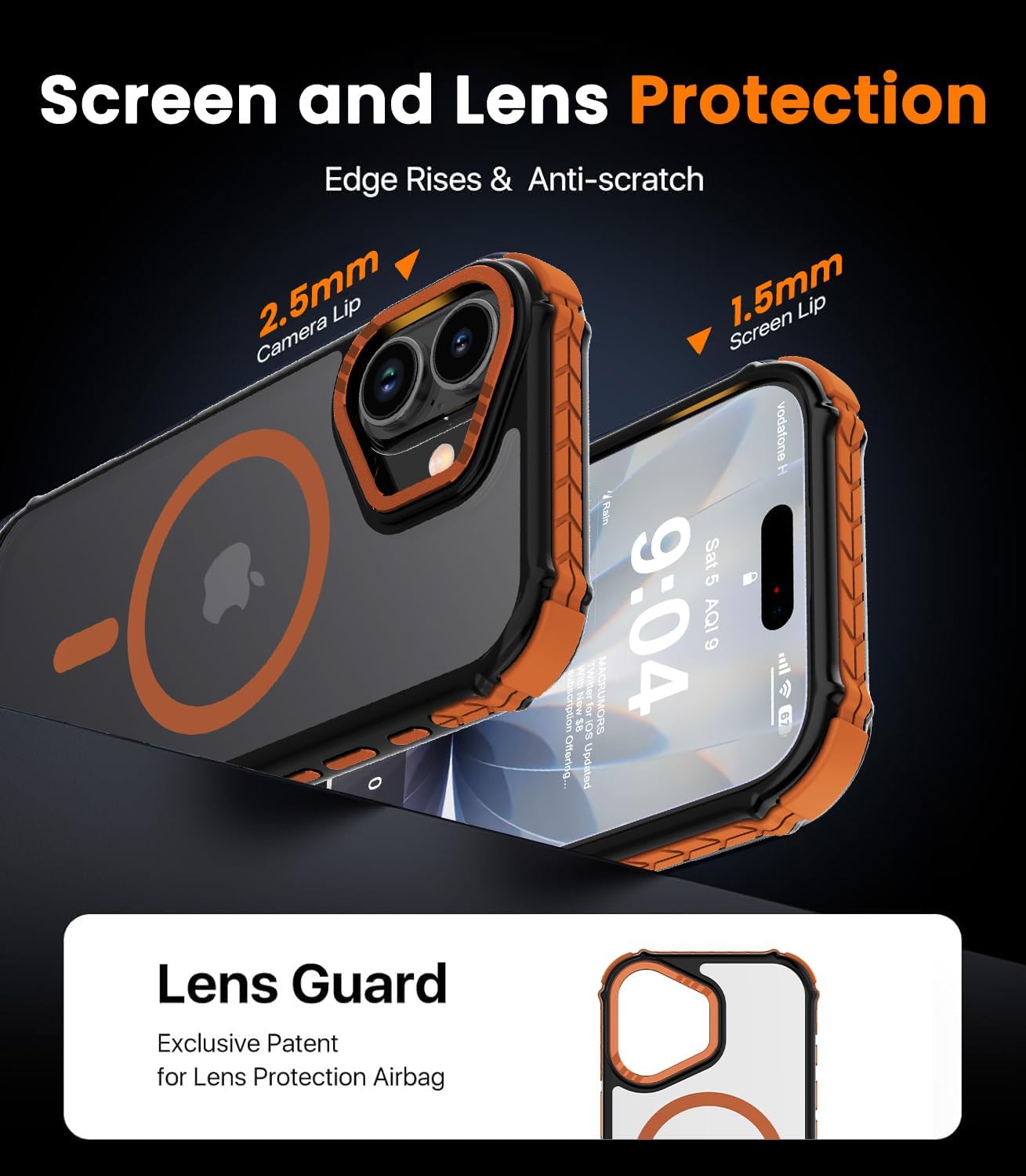 Detalle 2 de DEERLAMN Strong Magnetic Case for iPhone 17 6.3-Inch