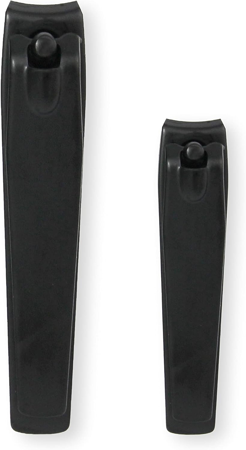 Thumbnail 2 de Amazon Basics Toenail and Fingernail Clipper Set (Black) for Precise Trimming