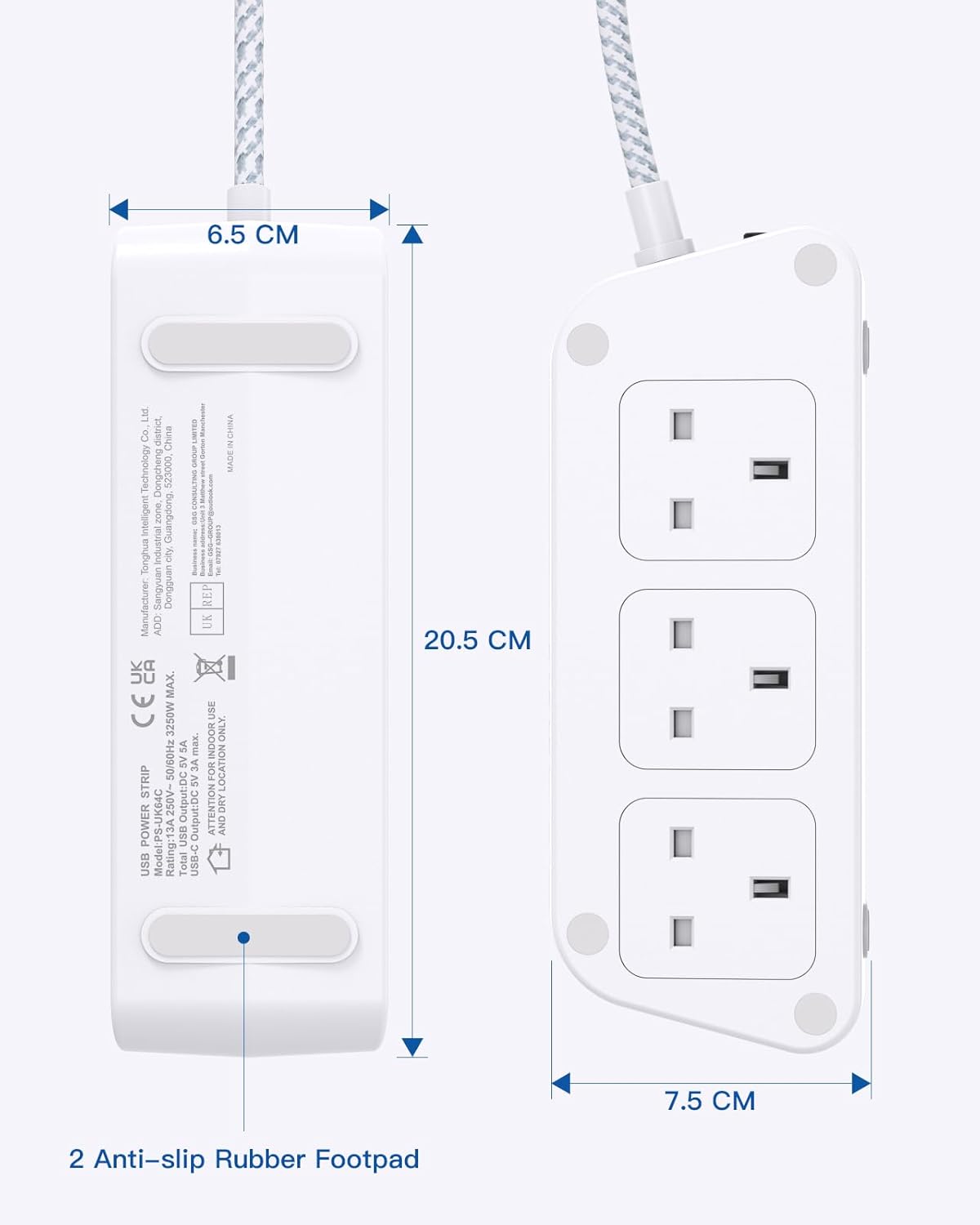 Thumbnail 6 de Extension Lead with USB Slots 3250W