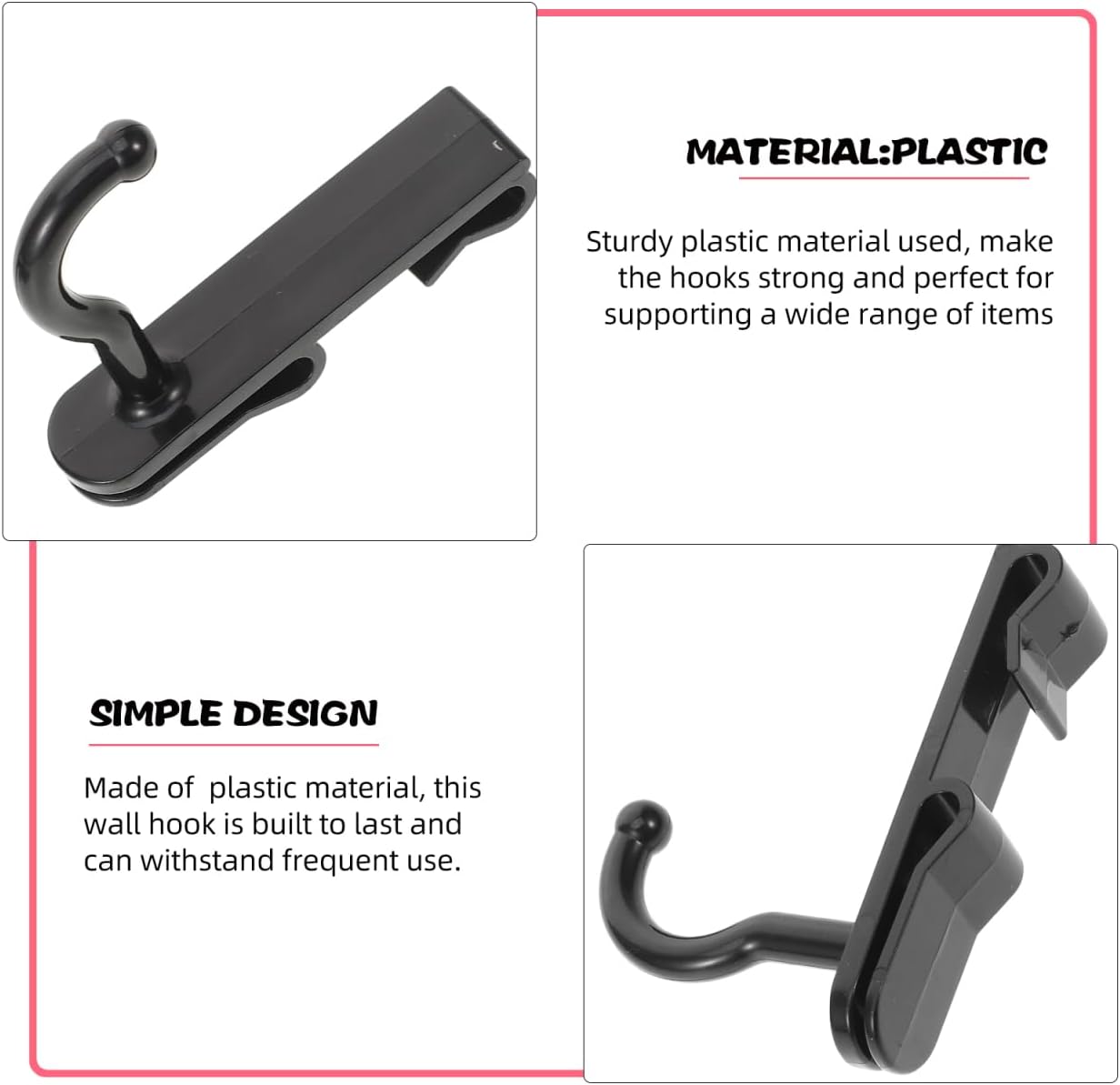 Thumbnail 3 de HOMSFOU Grid Wall Hooks 24Pcs: Damage-Free Display for Grid Panels