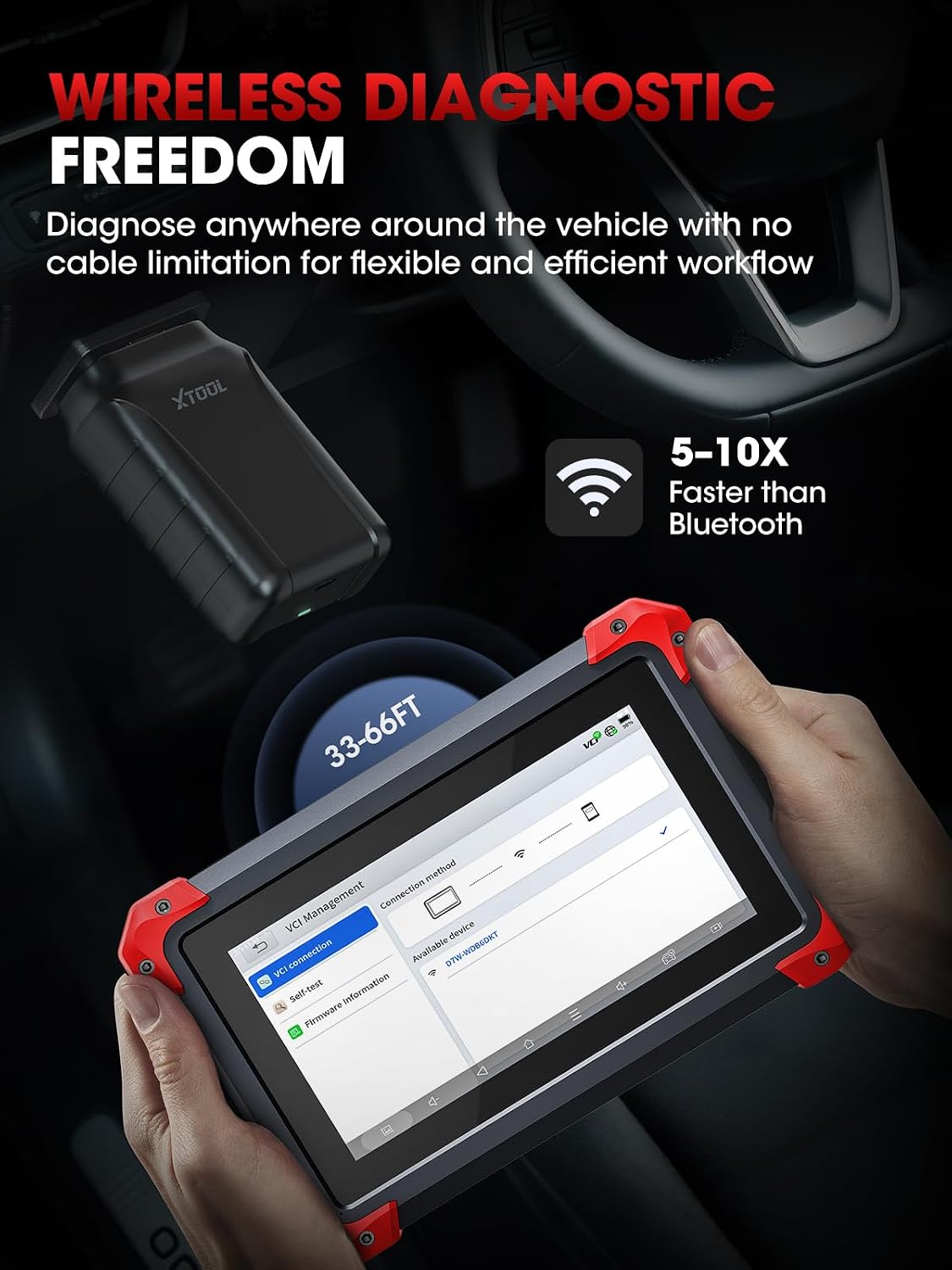 Thumbnail 1 de XTOOL D7BT Bidirectional Scan Tool: AI-Assisted Wireless OBD2 Diagnostic Power