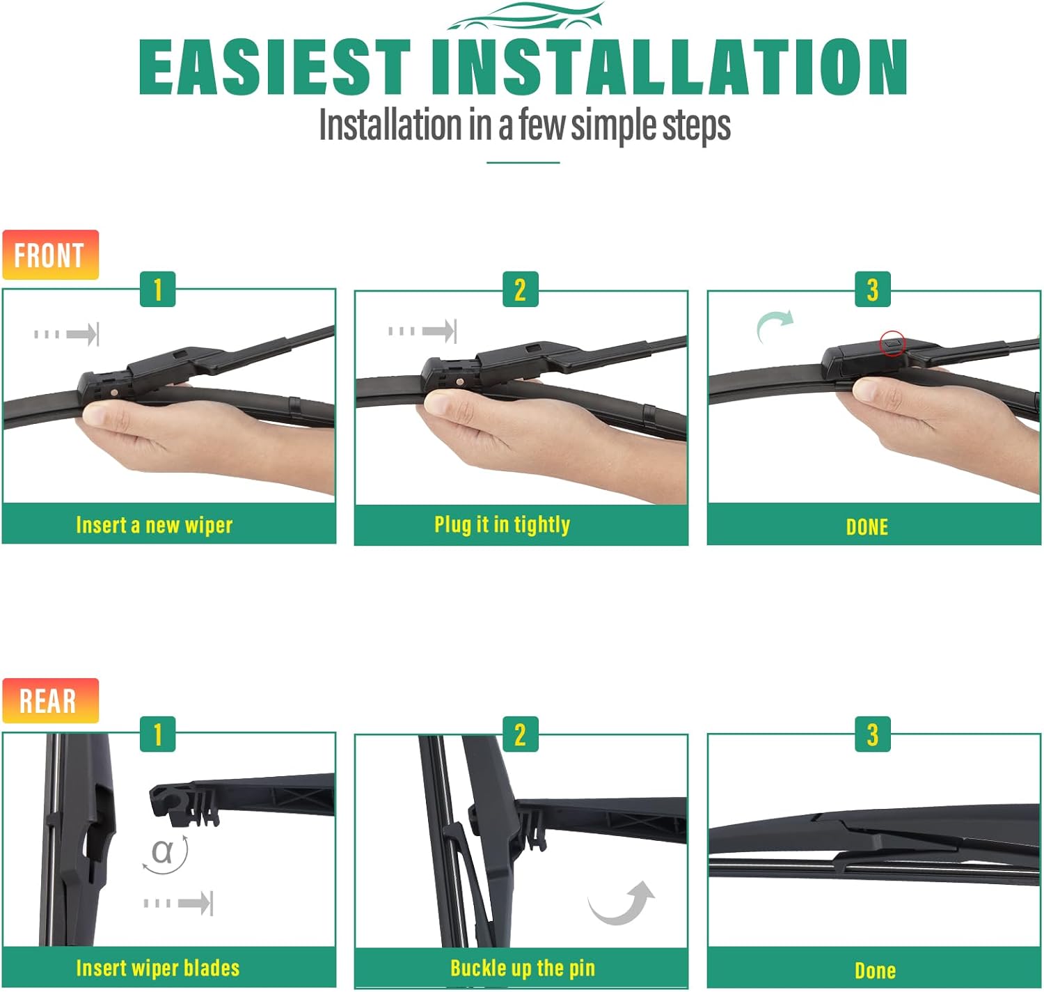 Thumbnail 6 de Chevy Trailblazer 24/18/11 in Wiper Set