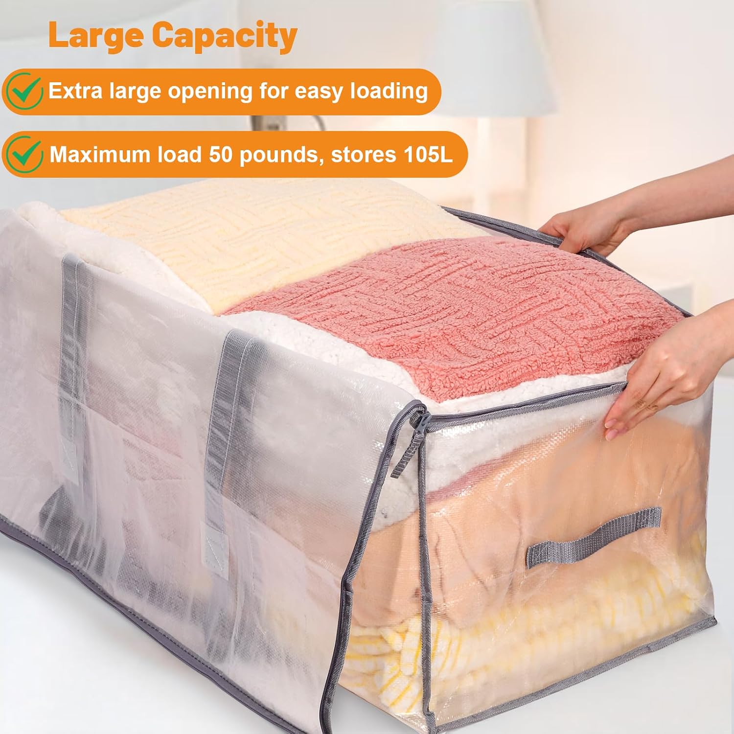 Detalle de Dntorx 4 Pack 105L moving bags