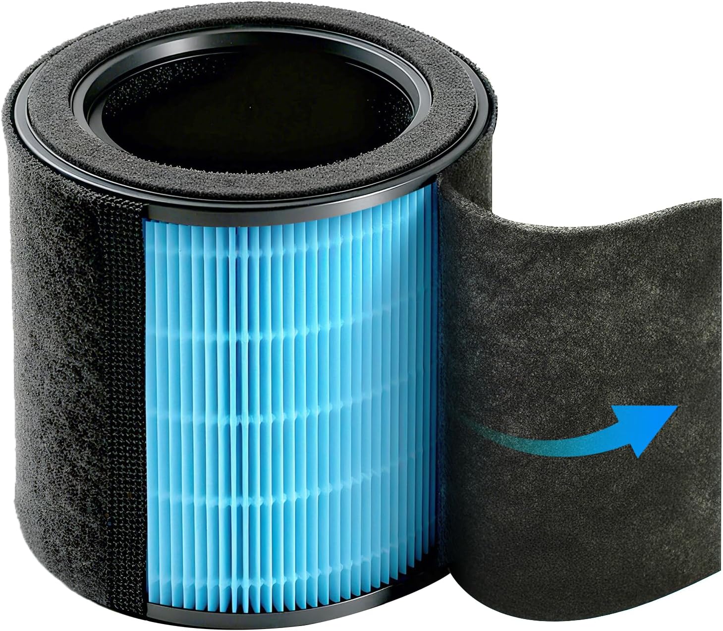 Dr.Prepare Air Purifier Filter Replacement (3-Stage HEPA H13 with Washable Pre-Filter & Activated Carbon)