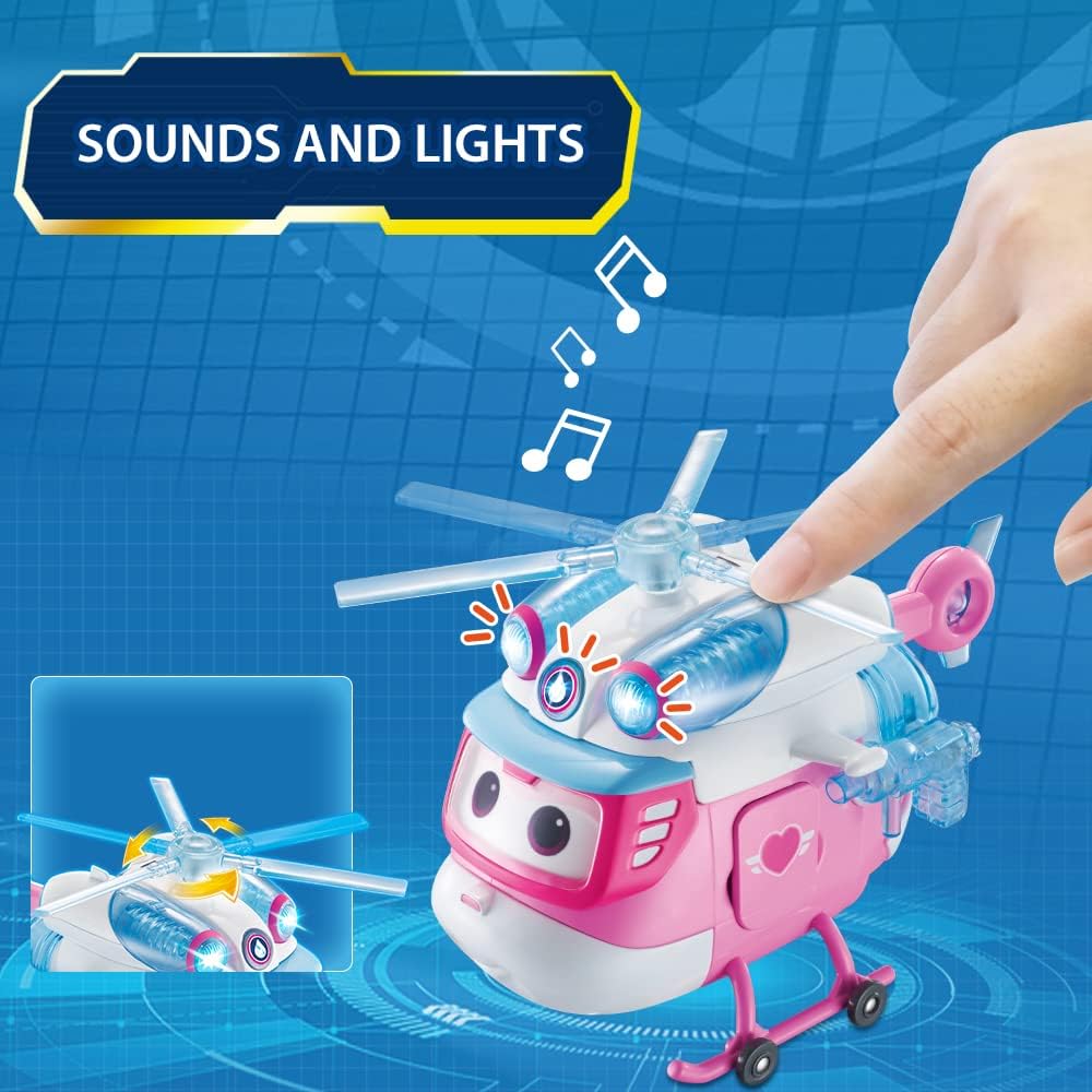 Detalle de Super Wings Dizzy Deluxe Transforming: aereo -> robot in 10 passi, luci e suoni, 6