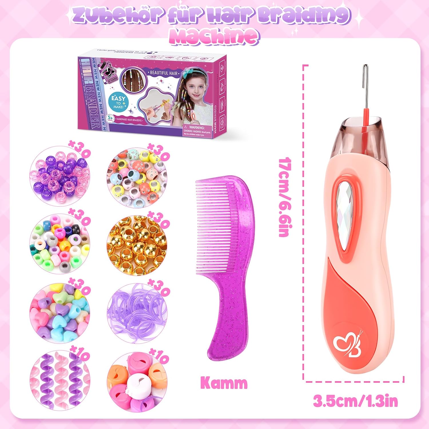 Thumbnail 6 de Flnlano Geschenk Mädchen Haarschmuck Set 5–12 Jahre