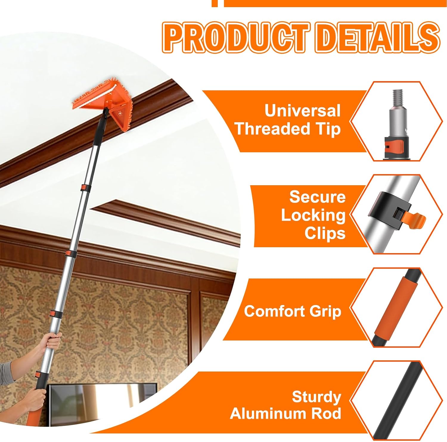 Detalle de LAANPOLE 3.6M Feather Duster Kit with Long Handle
