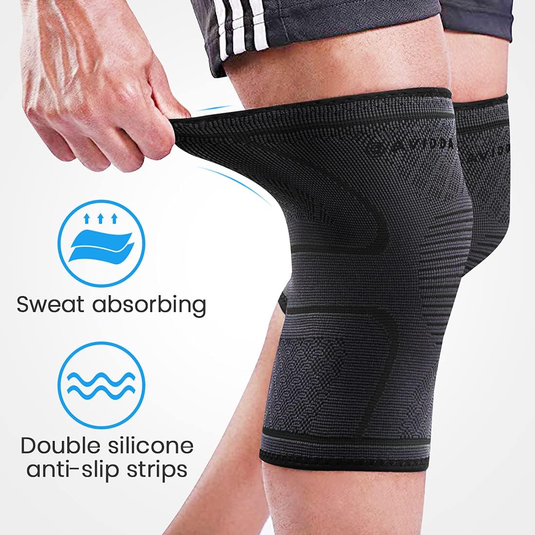 Thumbnail 4 de AVIDDA Knee Support Brace 2 Pack