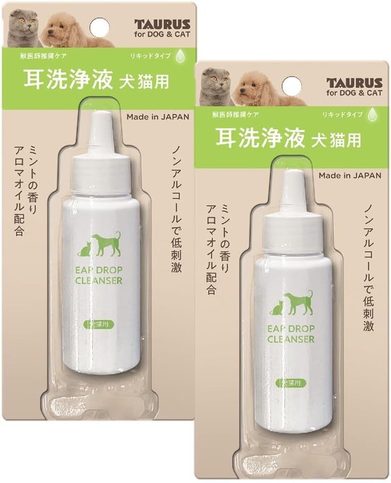 Detalle 2 de トーラス 犬・猫用耳洗浄液 60ml ノンアルコール・ミントの香り・オリーブオイル配合