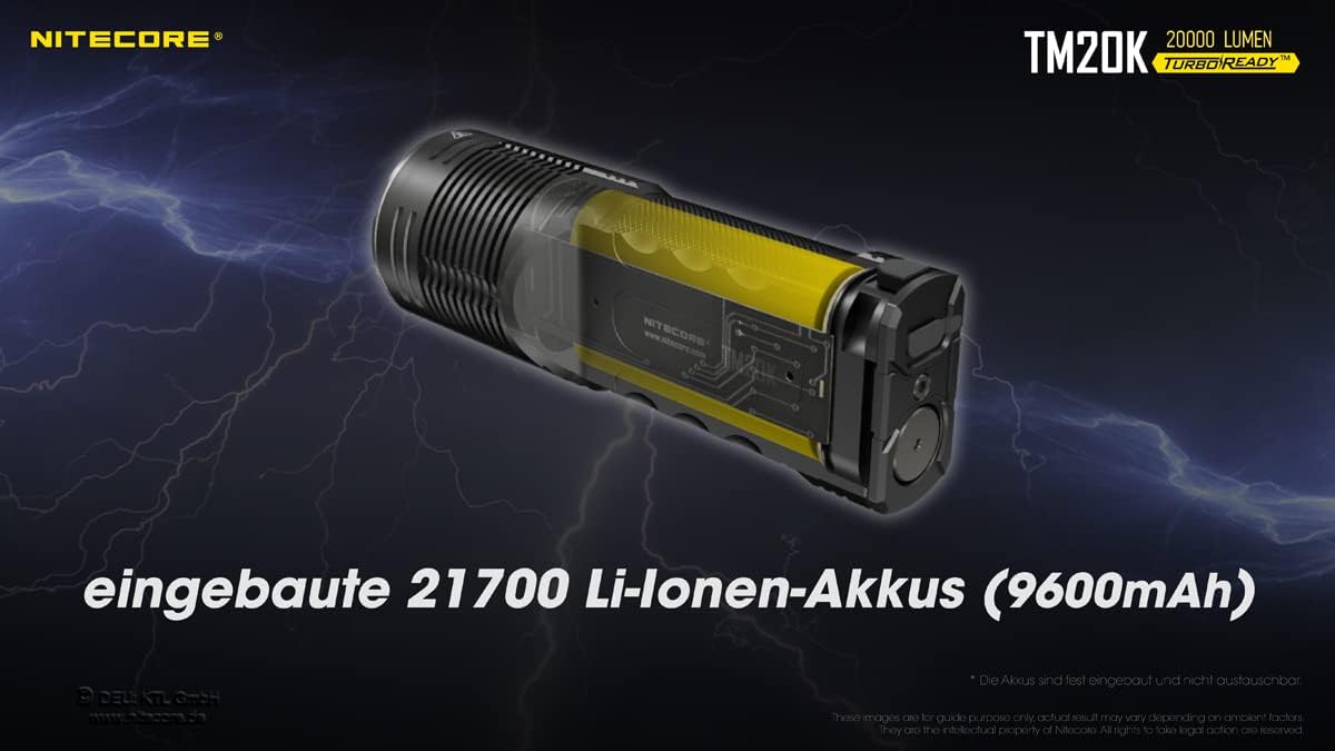 Thumbnail 6 de Nitecore Tiny Monster 20k – latarka LED 20 000 lm, aluminiowa, akumulatorowa
