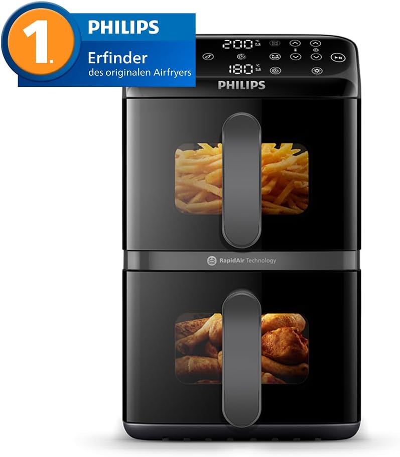 Thumbnail 1 de Philips Airfryer 4000 Series Stacked Dual Basket 10L 🍟