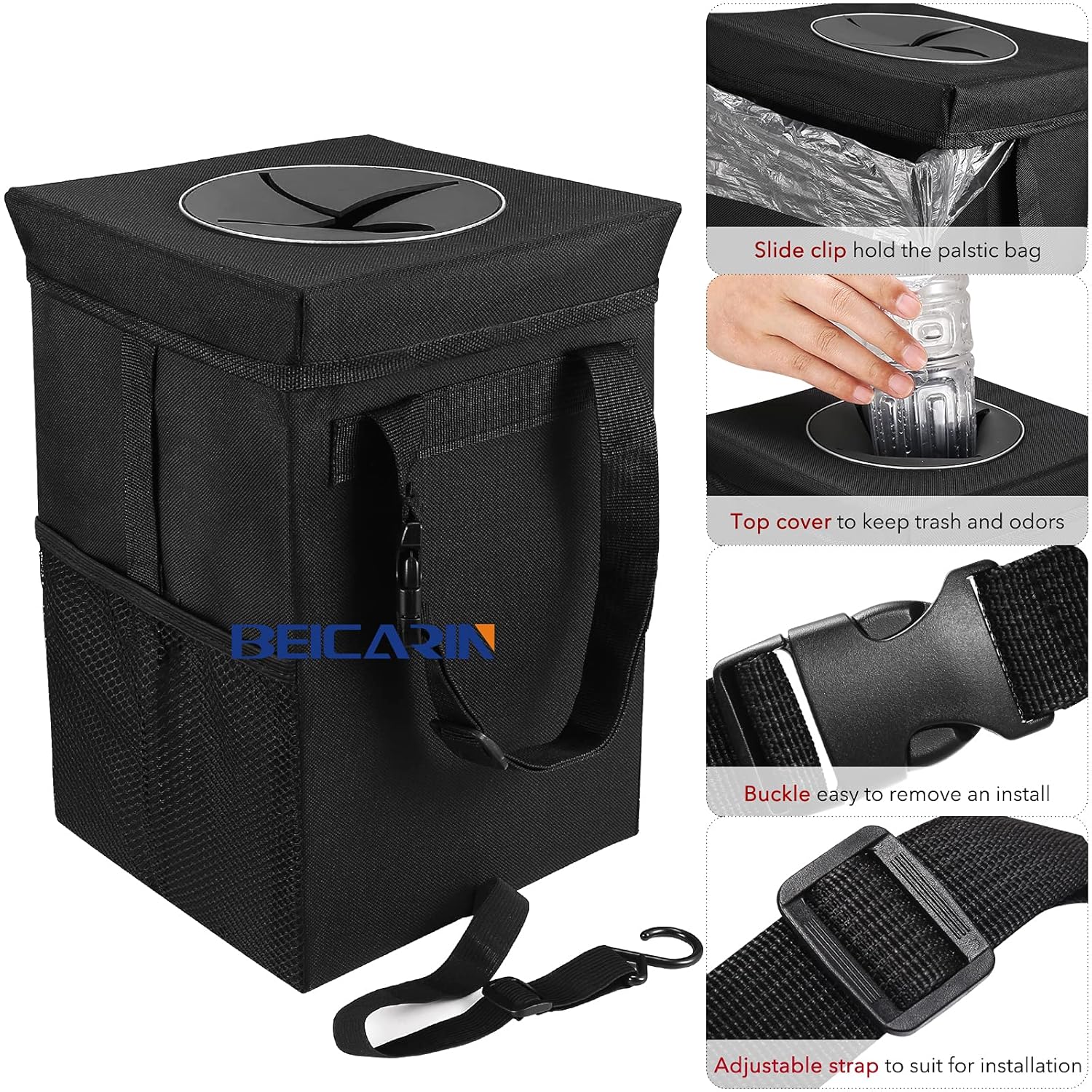 Thumbnail 5 de Beicarin Car Trash Can 2.6 Gal