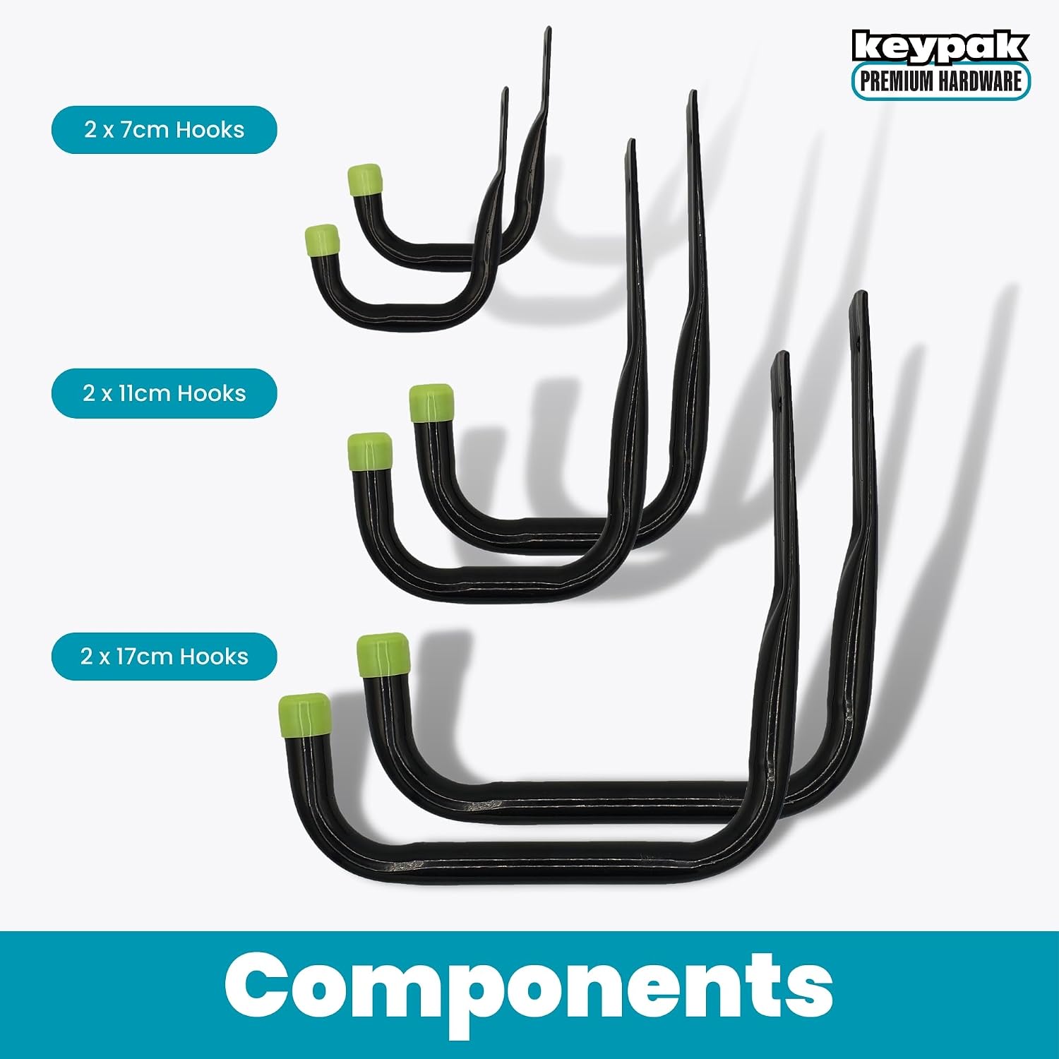 Detalle de Keypak Universal Heavy Duty Garage Storage Hooks Set (6 Pack)