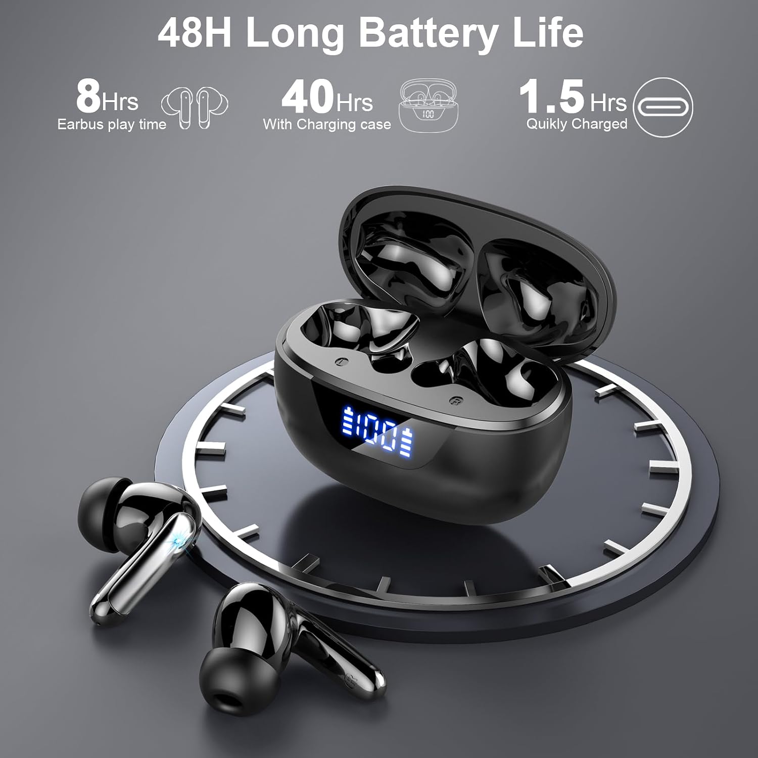 Detalle 2 de Wireless Earbuds with Bluetooth 5.4
