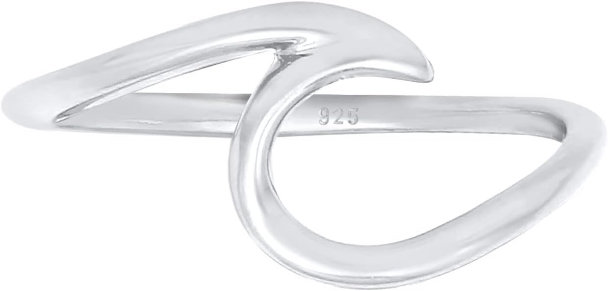 Detalle 2 de Elli Damen Ring Wellen 925 Sterling Silber