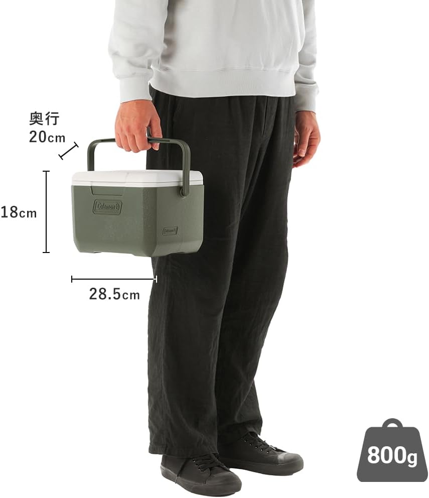 Detalle 2 de Coleman テイク6 クーラーボックス 4.7L オリーブ スイングハンドル付き