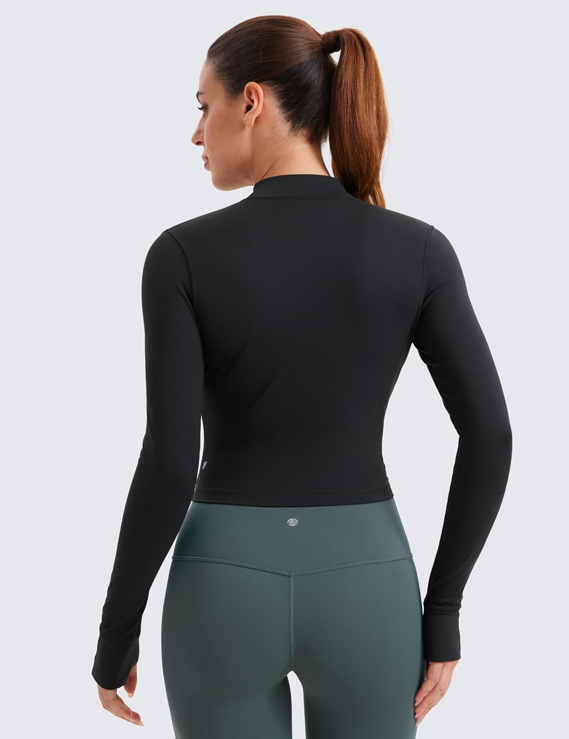 Detalle de CRZ YOGA vestes d’entraînement Butterluxe pour femmes à fermeture éclair intégrale