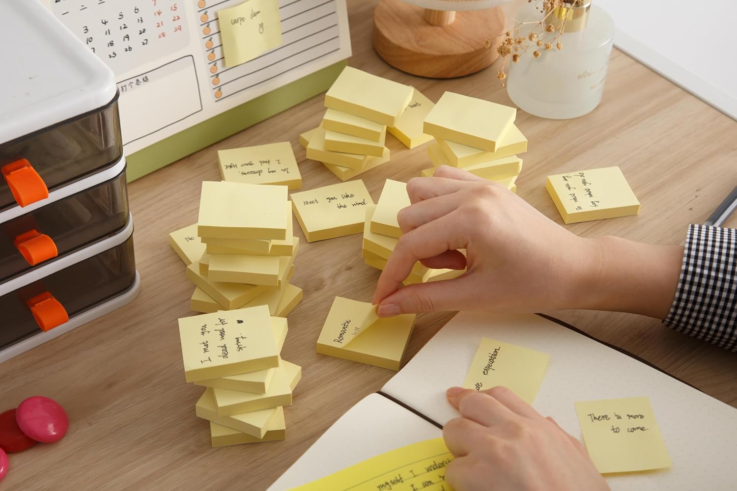 Detalle de 36er Pack gelbe Haftnotizen Classics (50 x 38 mm), selbstklebend, 80 Blatt je Pad