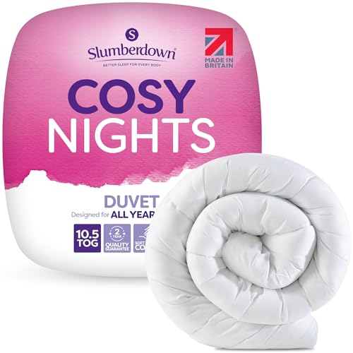 Detalle de Slumberdown Cosy Nights Double Duvet 10.5 Tog – Breathable All-Year Comfort (200 x 200cm)