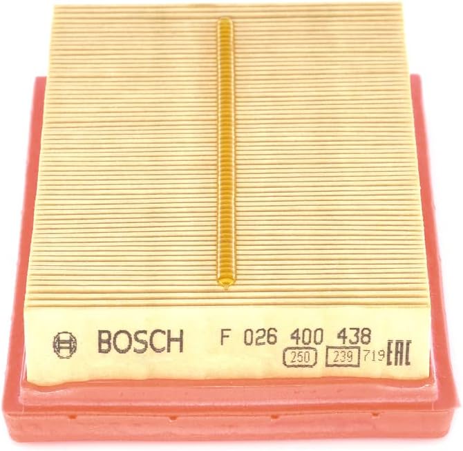 Detalle de Bosch S0438 Filtre à Air Automobile – performance et fiabilité pour une admission d’air propre