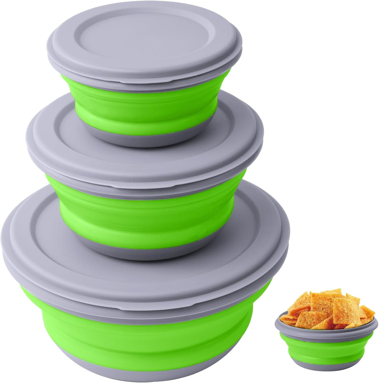 Thumbnail 1 de Flintronic collapsible camping bowl set