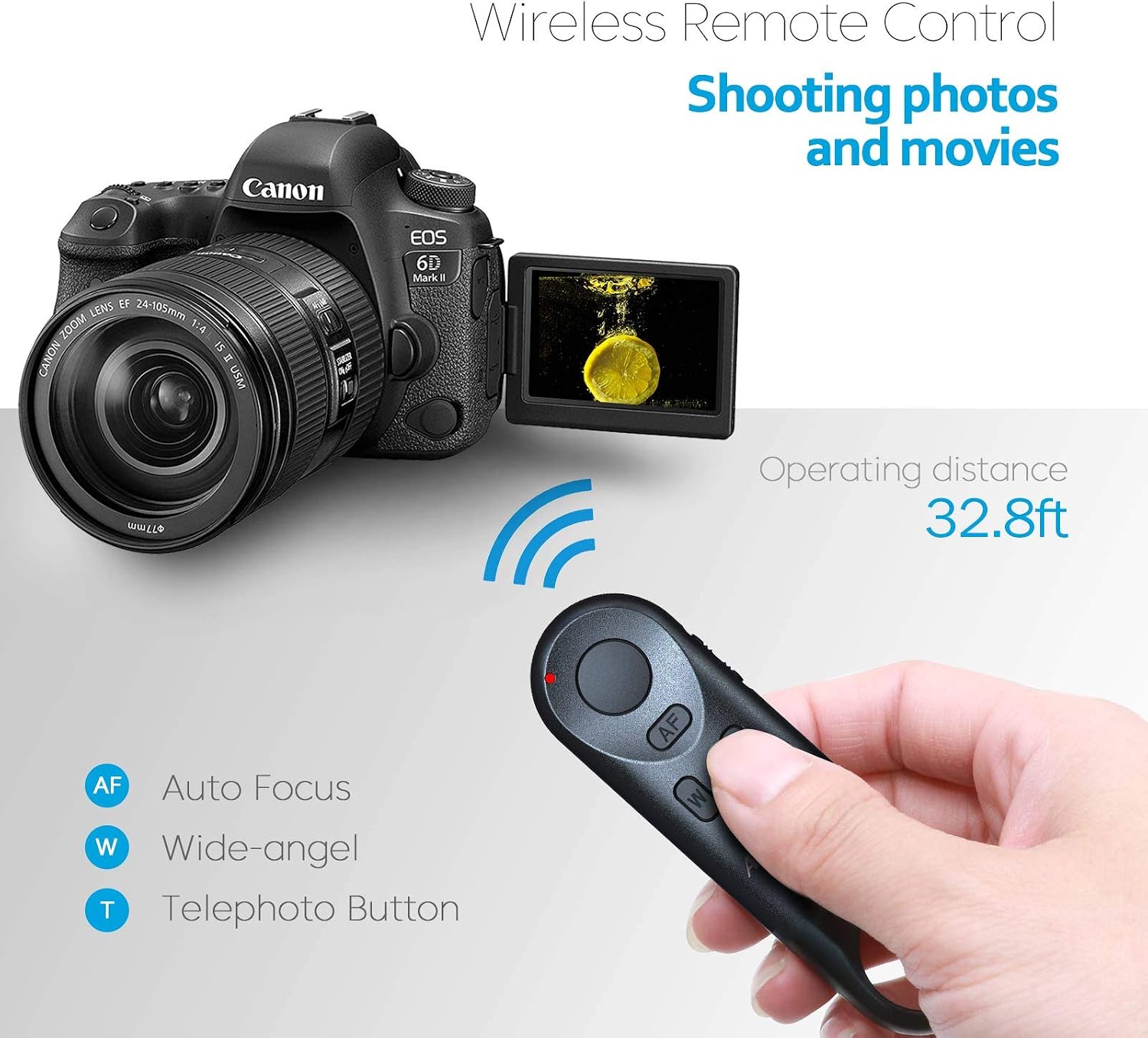 Detalle 2 de AODELAN BR-E1A Wireless Shutter Remote for Canon