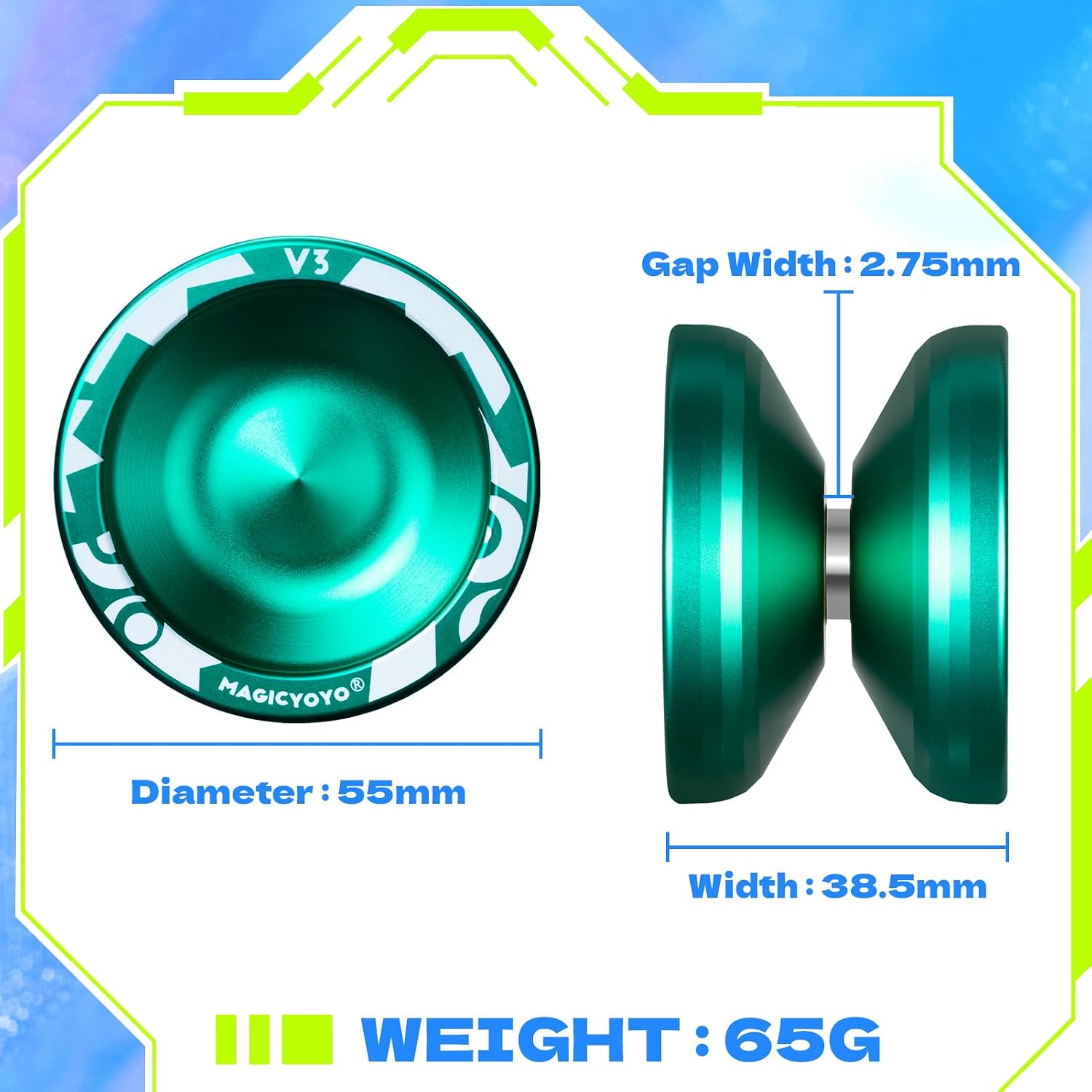 Thumbnail 5 de MAGICYOYO V3 Aluminum Yo-Yo, Responsive Play with Unresponsive Upgrade