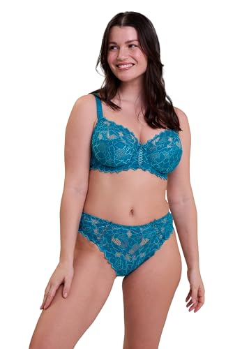 Detalle de Sans Complexe Arum – Soutien-gorge emboitant en dentelle avec armatures, bleu céleste, 95D
