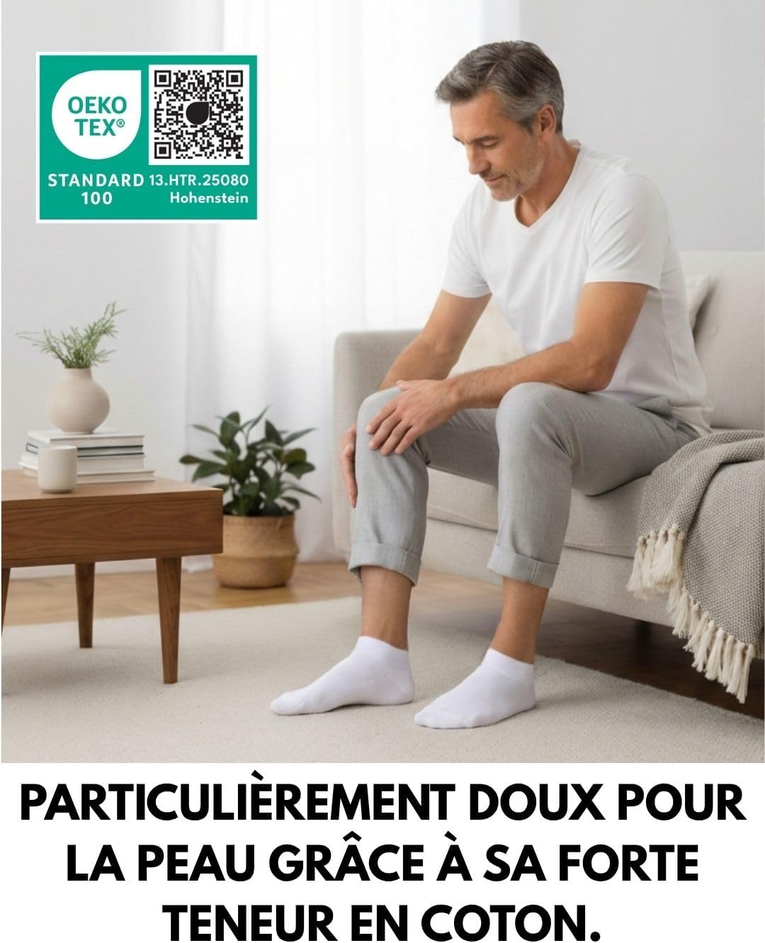 Thumbnail 6 de sockenkauf24 : lot de 10 paires de chaussettes pour diabétiques (sans couture, sans élastique) type sneaker