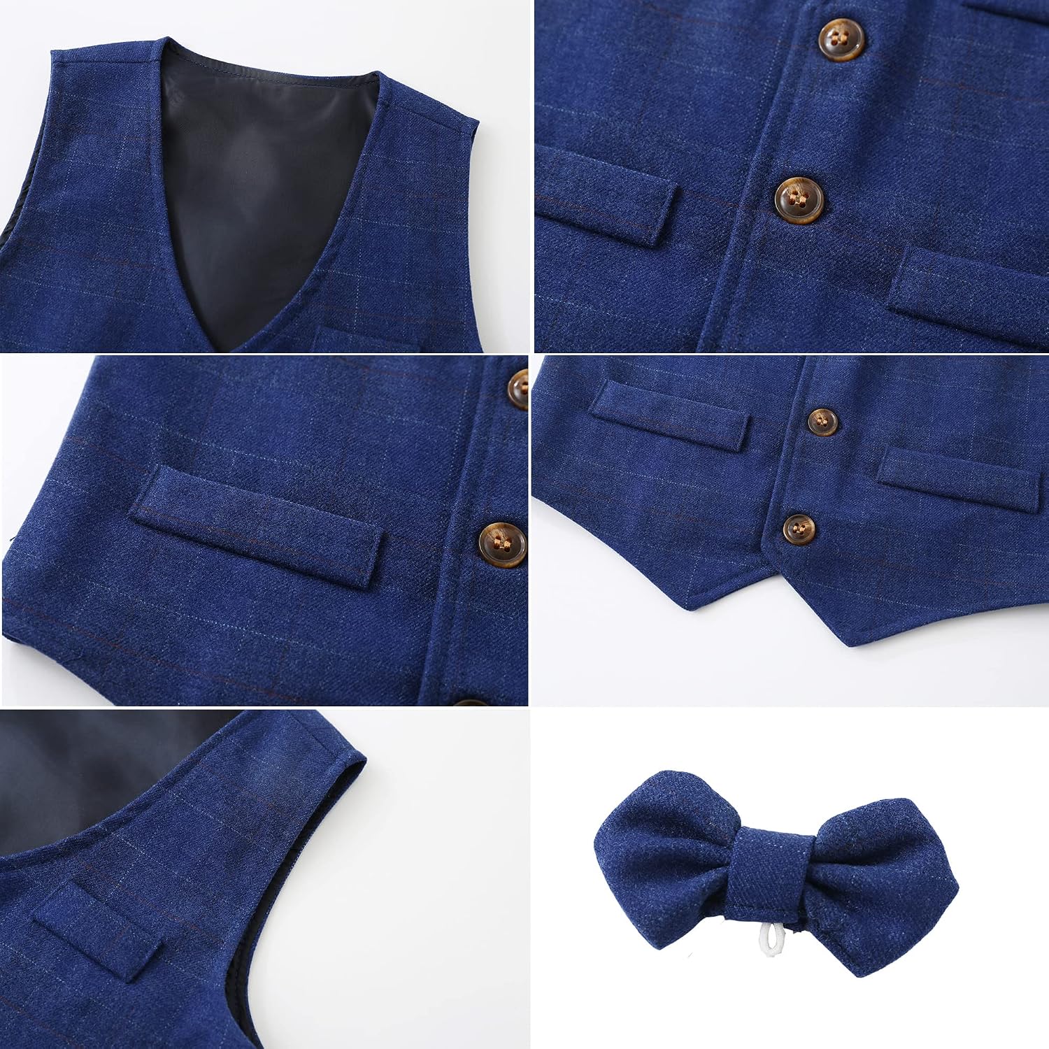 Detalle de Boys 3Pcs Casual Suit set with Bowtie