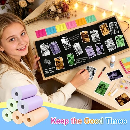 Thumbnail 6 de QUASON 18 Rolls Kids Camera Paper Roll Refill – BPA Free Thermal Paper for Instant Print Cameras