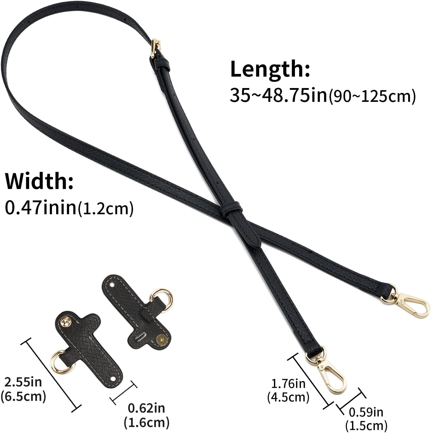 Detalle 2 de QIUTIMY Leather Handbag Strap Replacement for Longchamp Bags