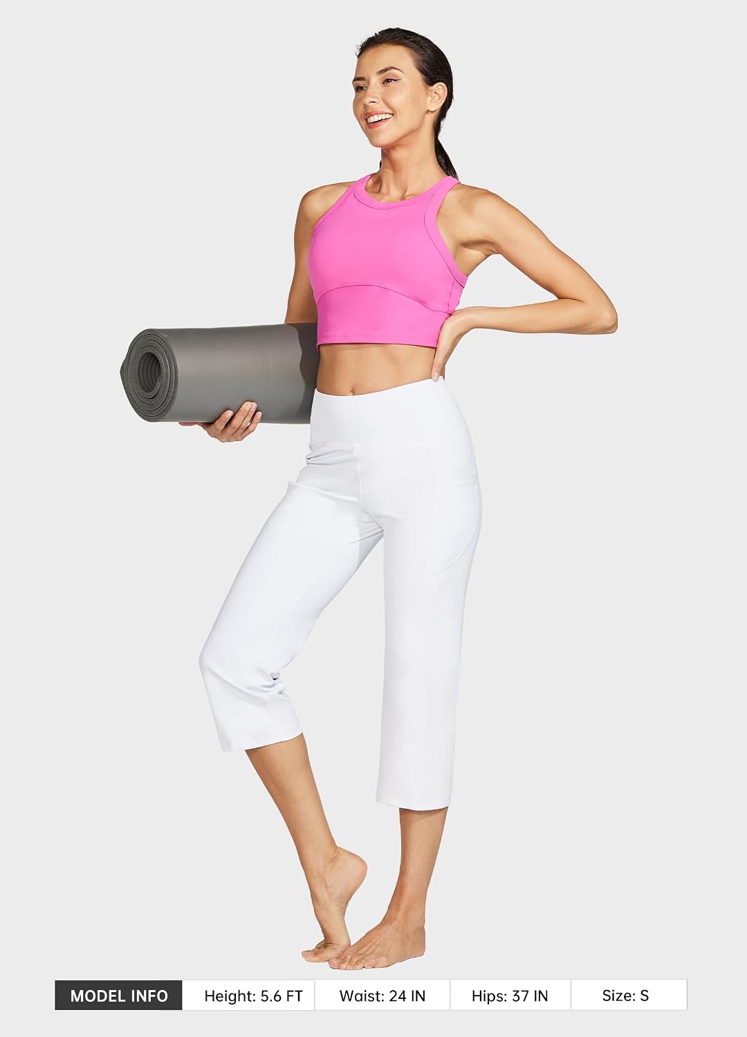 Thumbnail 5 de Willit Women's Yoga Capris High Waist Leggings