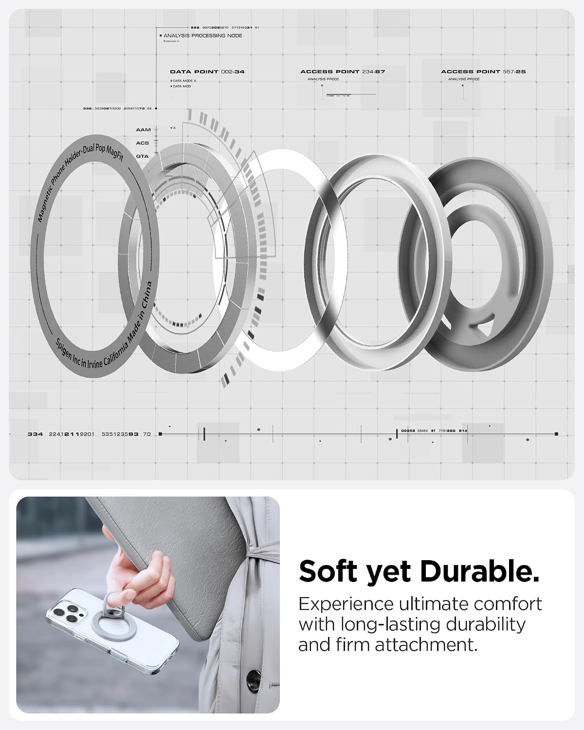 Thumbnail 5 de Spigen Dual Pop MagFit anneau magnétique pour iPhone 16