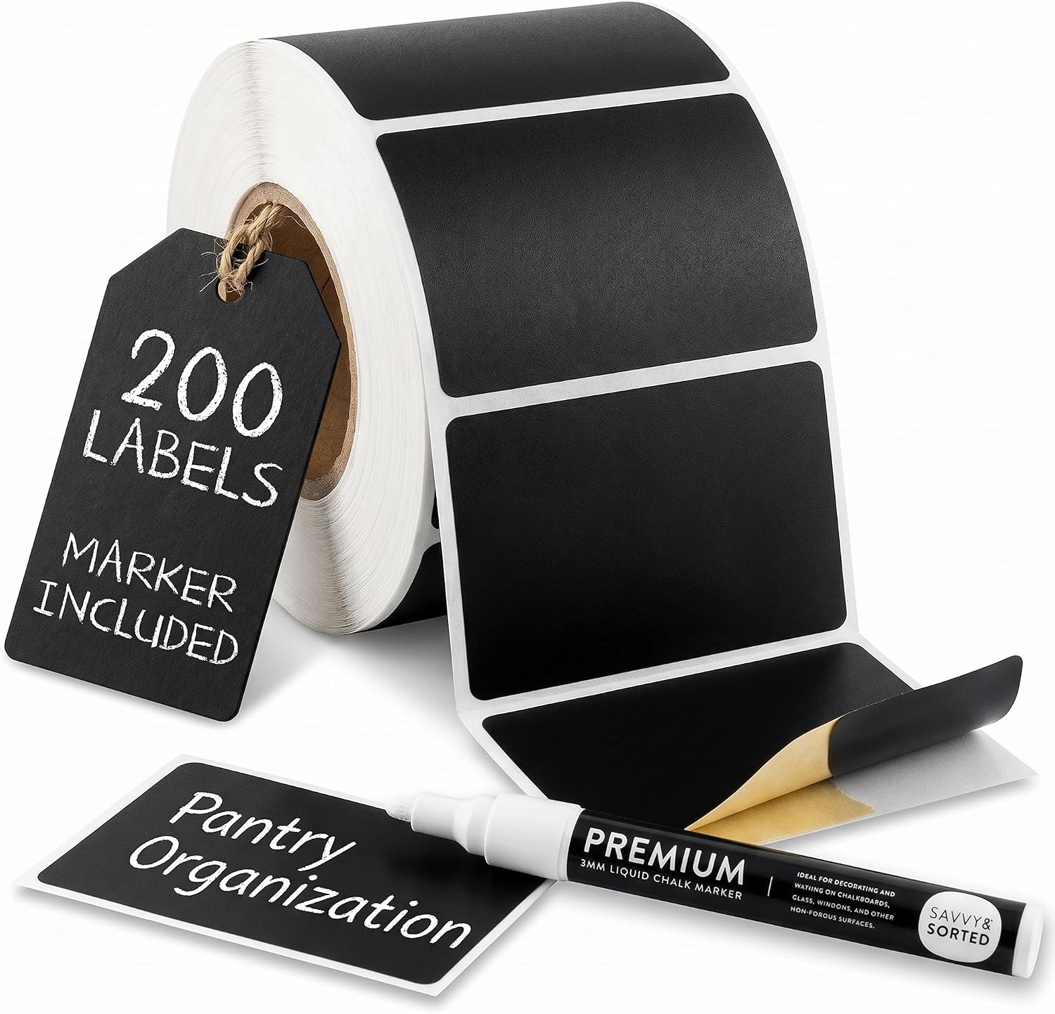Detalle de Chalkboard Food Container Labels, 2.75 x 1.75 Inches