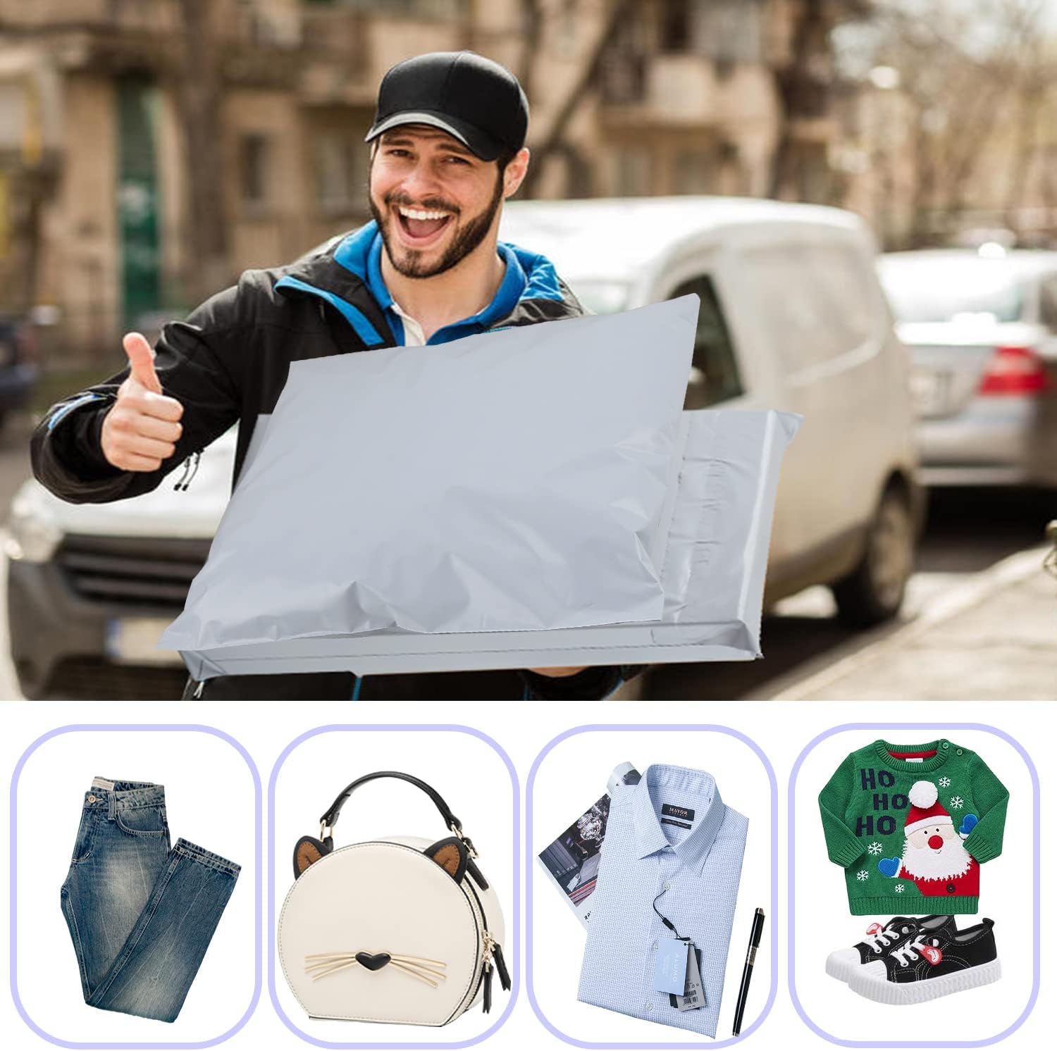 Thumbnail 4 de HVDHYY Enveloppe plastique 35x45 cm 📦