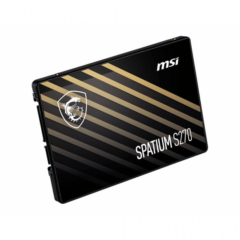 Detalle 2 de MSI Spatium S270 2.5" 960 GB SSD SATA3 3D NAND 💾