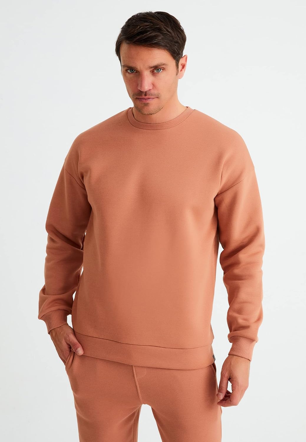 Thumbnail 6 de Leif Nelson Pantalon de jogging oversized en coton noir pour homme