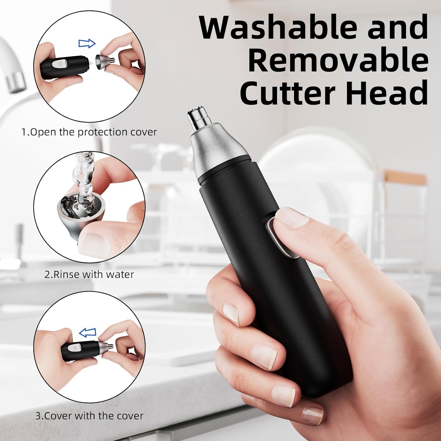 Detalle de Ear and Nose Hair Trimmer Professional: Painless, Portable and Precision Edges